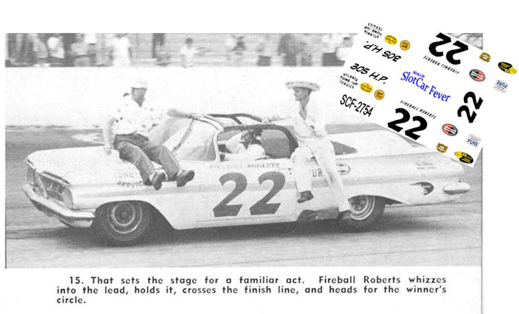 SCF2754 #22 Fireball Roberts 1959 Chevy Convertible