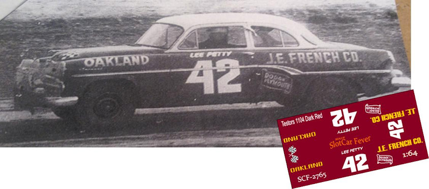 SCF2765-C #42 Lee Petty 53-54 Dodge/Plymouth