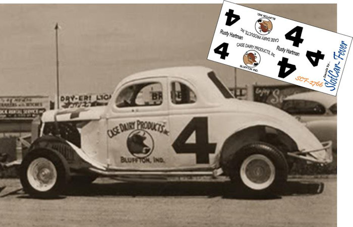 SCF2766  #4 Rusty Hartman Case Dairy Products modified coupe