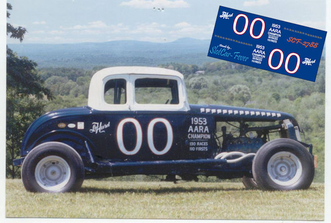 SCF2788 #00 Leon Hurd, Owner/Driver. Hudson (NH) Speedway. This car now belongs to the Smithsonian Museum