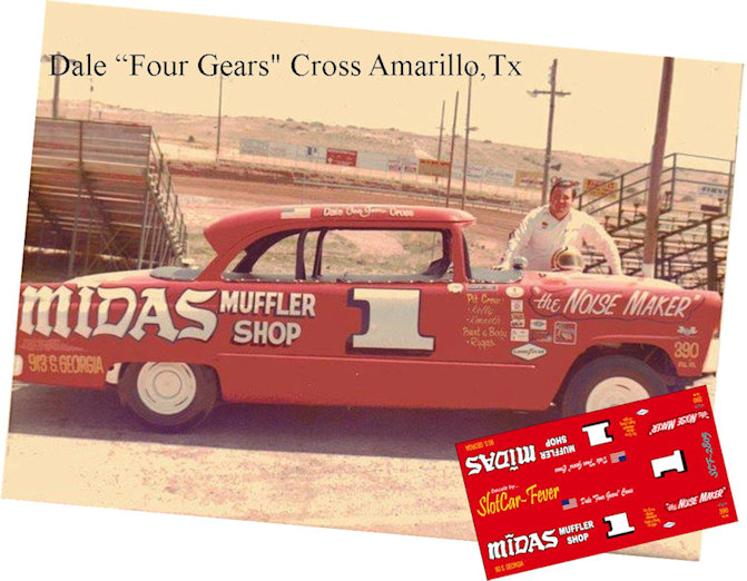 SCF2805-C #1 Dale 'Four Gears' of Cross Amarillo,Tx  1955 Ford