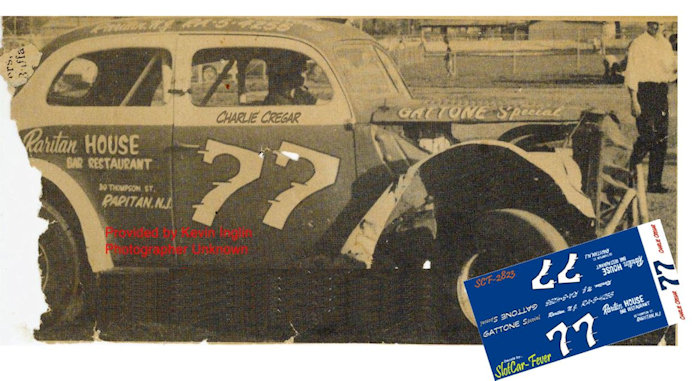 SCF2823 #77 Charlie Cregar 1937 Ford modified