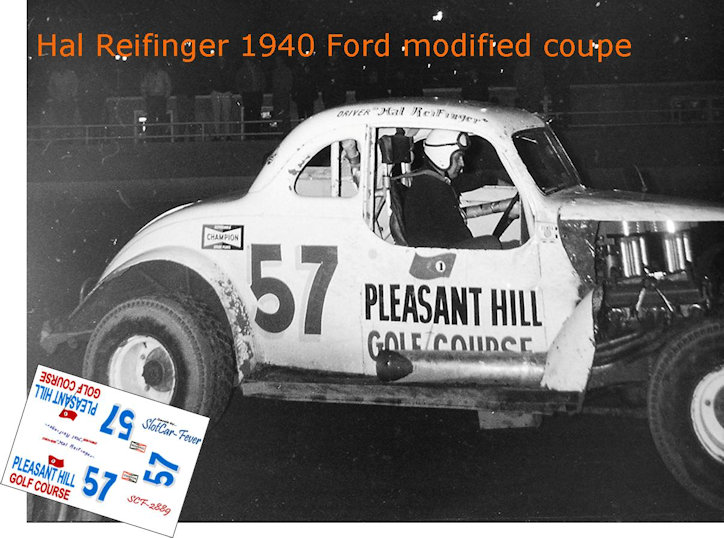 SCF2889 #57 Hal Reifinger 1940 Ford modified coupe