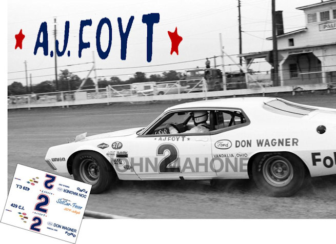 SCF2896 #2 A.J. Foyt Don Wagner 1971 Ford Torino