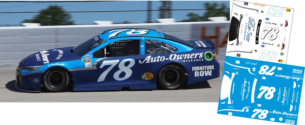 SCF2898-C #78 Martin Truex Jr. retro look at Darlington 2016.