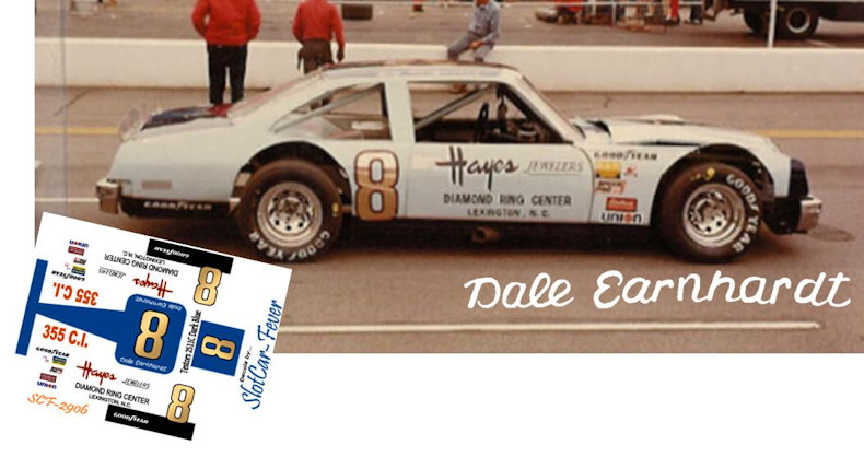 SCF2906 #8 Dale Earnhardt at Caraway Speedway in the early 80's driving a Pontiac Lemans