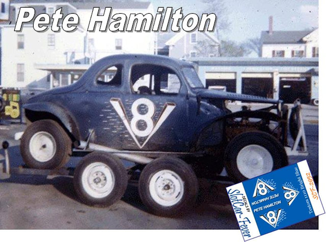 SCF2952 #V8 Pete Hamilton at Norwood Mass. Speedway in the early part of his career.