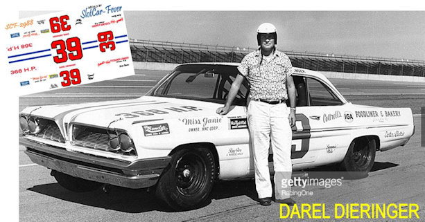 SCF2988 #39 Darel Dieringer 1962 Pontiac at the Daytona 500