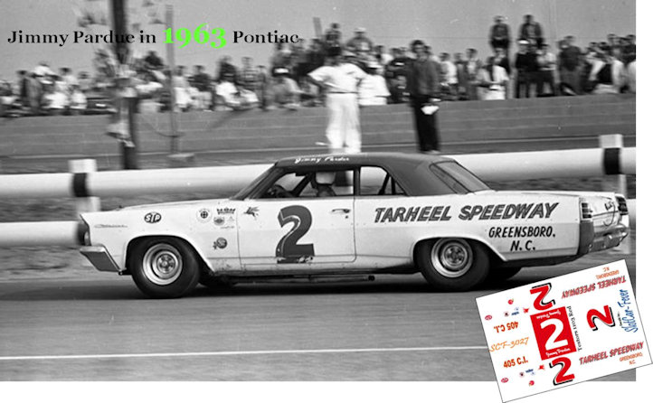 SCF3027-C #2 Jimmy Pardue Tarheel Speedway 1963 Pontiac