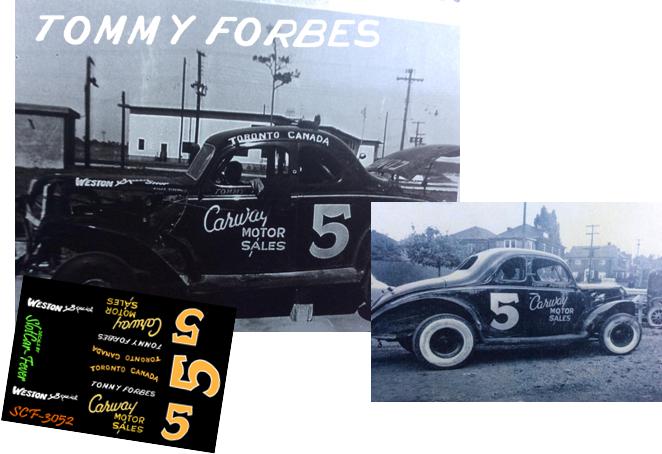 SCF3052 ##5 Tom Forbes of Toronto Canada,1952 Modified Sportsman race Daytona Beach