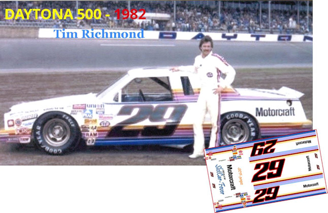 SCF3092 #29 Tim Richmond 1982 Daytona Ford