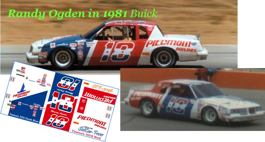 SCF3096-C #18 Randy Ogden in 1981 Buick