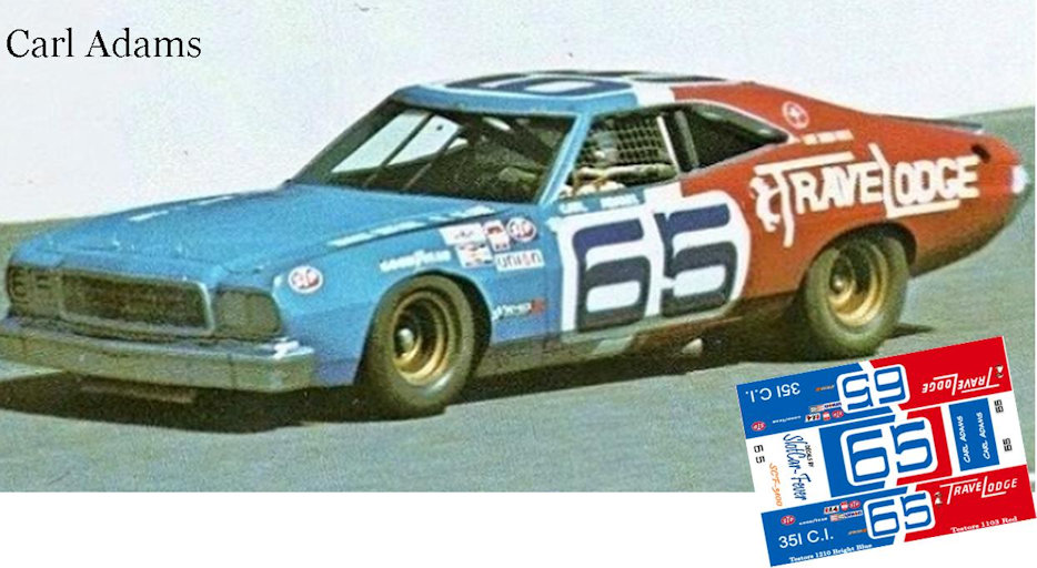 SCF3100-C #65 Carl Adams 1973 TraveLodge Ford