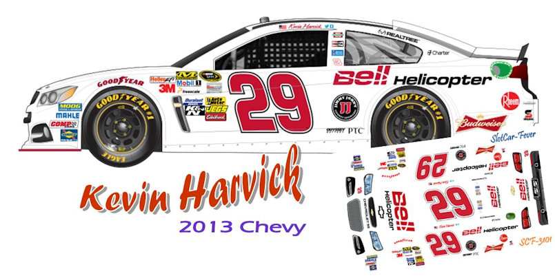 SCF3101 #29 Kevin Harvick 2013 Bell Chevy