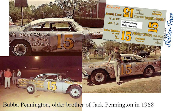 SCF3132 #15 Bubba Pennington, older brother of Jack Pennington in 1968