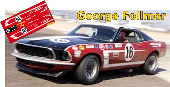 SCF3307-C #16 George Follmer Mustang