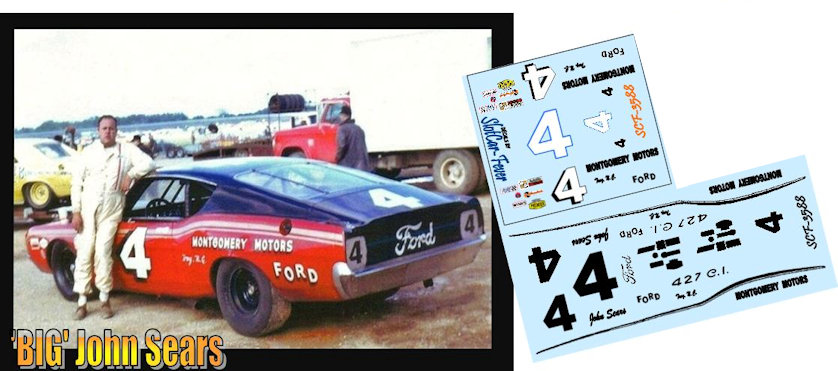 SCF3588-C #4 'Big' John Sears 1969 Ford Taladega