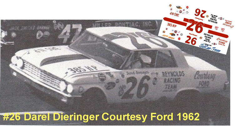 SCF3592 #26 Darel Dieringer Courtesy Ford 1962 Ford