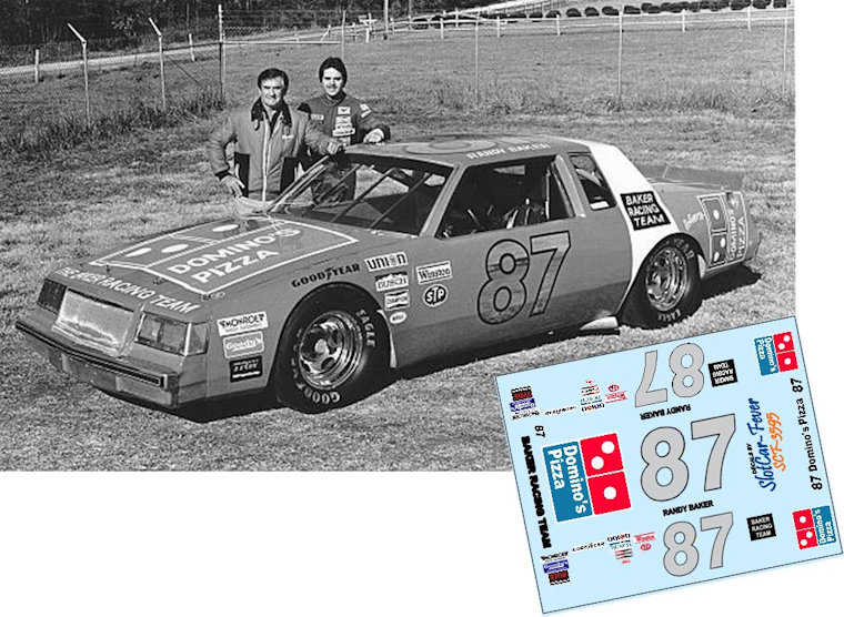 SCF3595-C #87 Randy Baker 1987 Domino's Pizza Buick