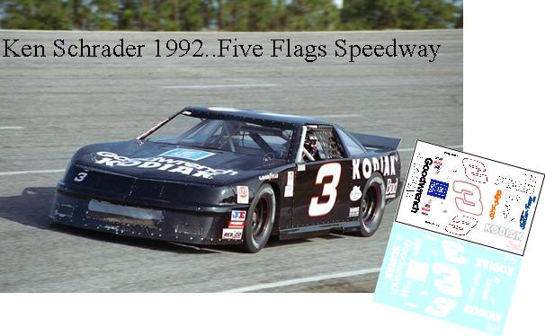 SCF3853-C #3 Ken Schrader 1992..Five Flags Speedway