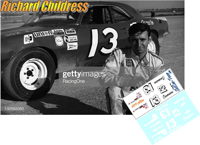 SCF3854-C #13 Richard Childress 1969 Chevy Camaro