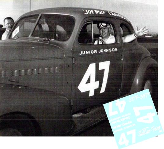 SCF3971-C #47 Junior Johnson 1939 Chevy with an Oldsmobile engine