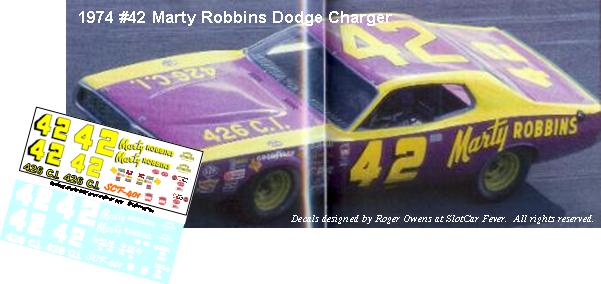 SCF_401-C #42 Marty Robbins Dodge Charger
