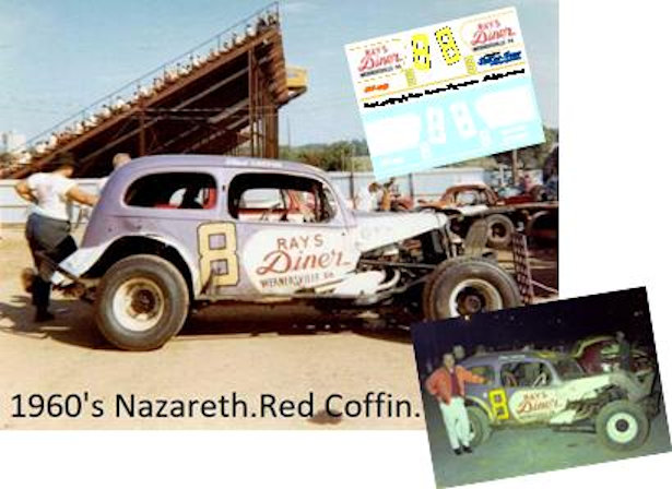 SCF4095-C #8 Red Coffin Ray's Diner 1937 Ford slant back