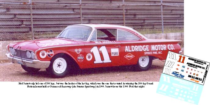 SCF4097-C #11 Ned Jarrett 1960 Ford Starliner