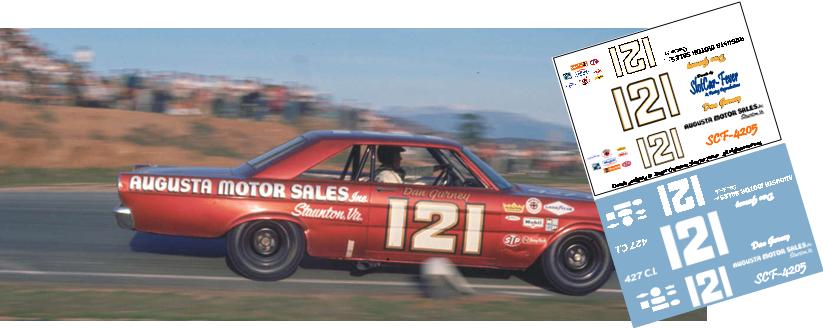 SCF4205 #121 Dan Gurney Wood Brothers 65 Ford Galaxie