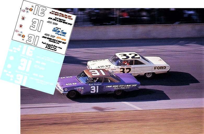 SCF4213-C #31 Ralph Earnhardt 63 Ford Galaxy