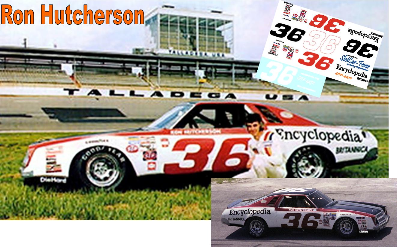 SCF4470-C #36 Ron Hutcherson 1977 Encyclopedia Chevy