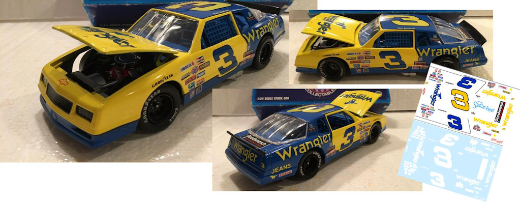 SCF4478-C #3 Dale Earnhardt 1986 Wrangler Chevy Aerocoupe