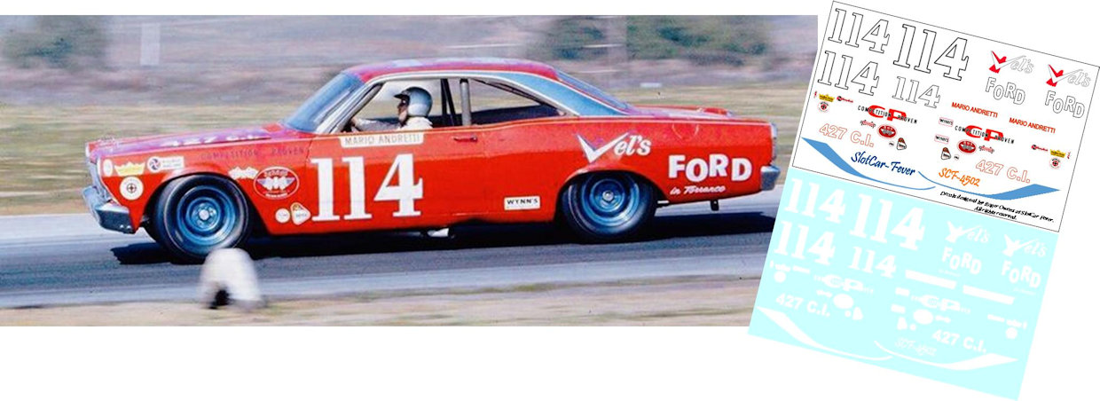 SCF4502-C #114 Mario Andretti 67 Ford Fairlane