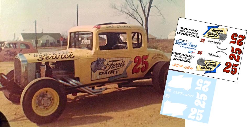 SCF4611-C #25 Bill Sanders 32 Ford Modified Coupe