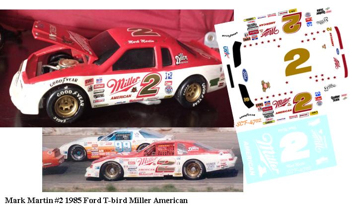 SCF-4702-C 2 Mark Martin 1985 T-Bird Miller American