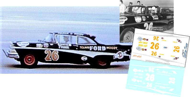 SCF-4828-C #26 Curtis Turner 1958 Ford Hardtop & Convertable