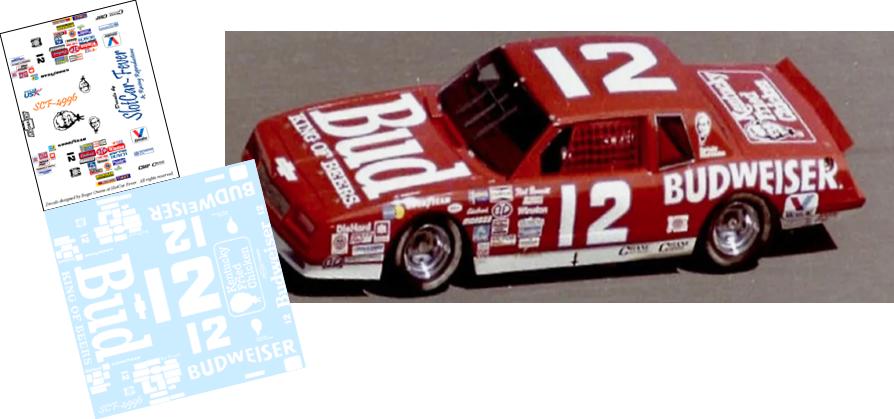 SCF-4996-C #12 Neil Bonnett 1985 Budweiser Chevy Monte Carlo