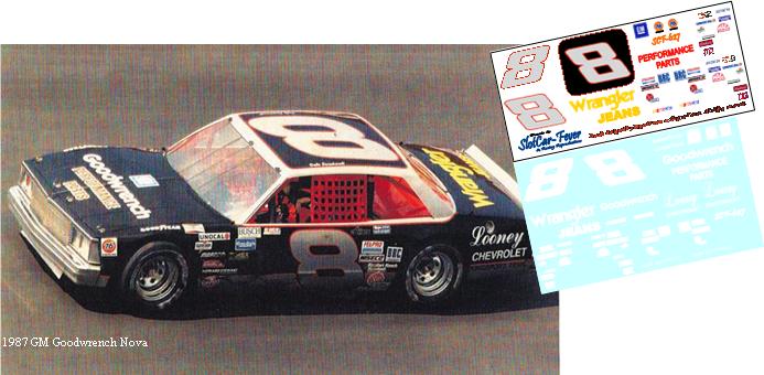 SCF_627-C #8 Dale Earnhardt Sr 1987 Goodwrench Chevy Nova