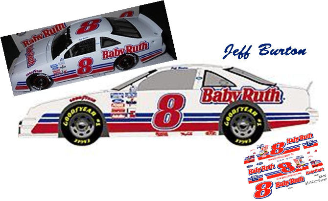 SCF_712 #8 Jeff Burton Baby Ruth Ford Thunderbird