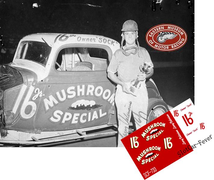 SCF_733-C #16jr Larry Valeriano, Reading Fairgrounds Flathead Stock Car racer in the 50's.