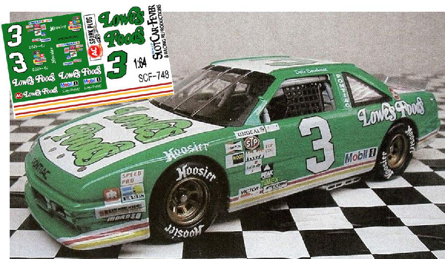 SCF_748-C #3 Dale Earnhardt Sr. 1989 Lowes Food Pontiac