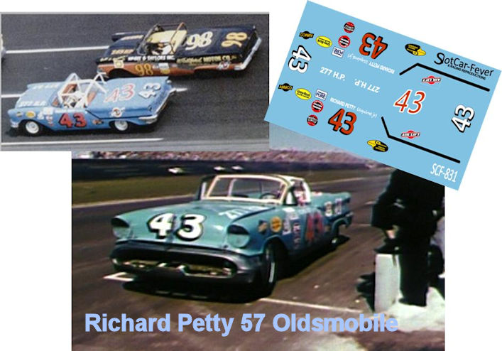 SCF_831-C #43 Richard Petty '57 Olds Conv
