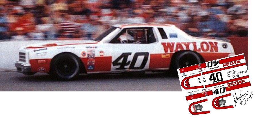 SCF_872 #40 Sterling Marlin in the Waylon Jennings Chevy in 1980