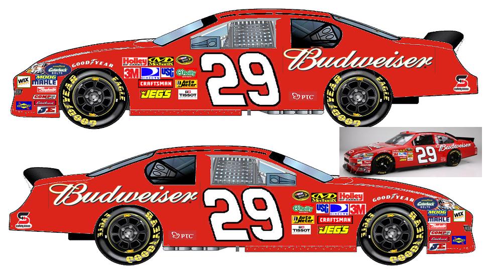 SCF_919-C #29 Kevin Harvick 2011 Red Budweiser Chevy