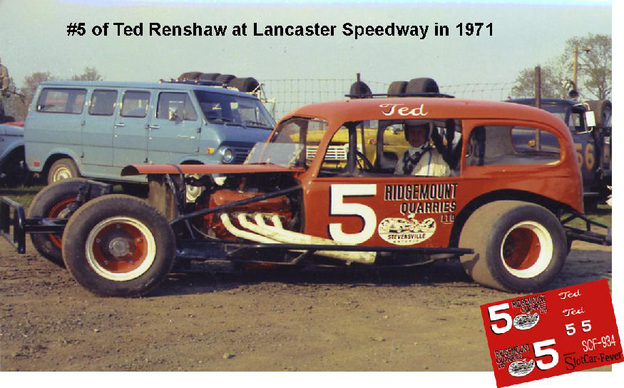 SCF_934-C #5 Ted Renshaw modified coach at Lancaster in 1971