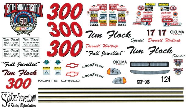 SCF_966 #300 Darrell Waltrip (Tim Flock) Chevy Monte Carlo