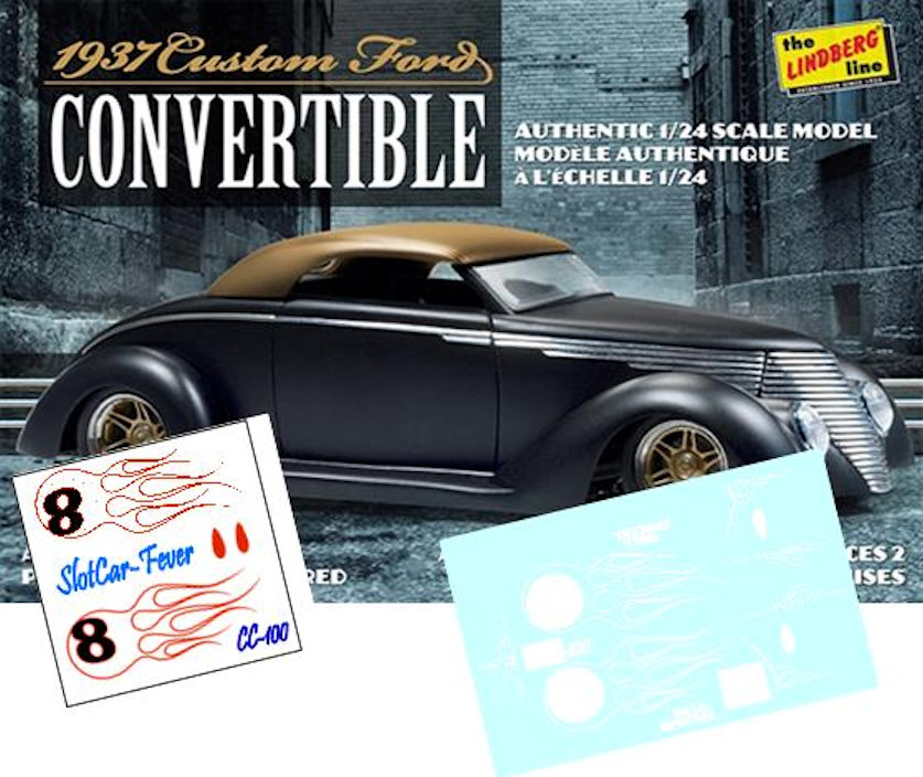 CC-100 #8 Ball Special '37 Ford Convertible (black or dark models)