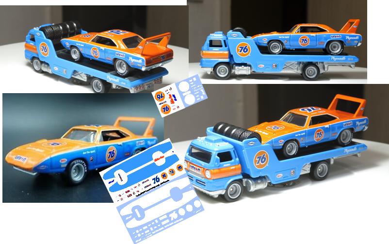 CC-108-C #76 Union 76 Plymouth Superbird with hauler decals
