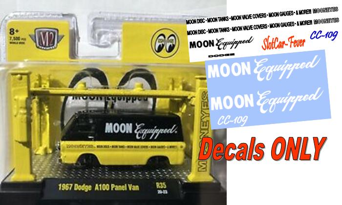 CC-109-C Moon Equipped 70 Dodge Van DECALS ONLY